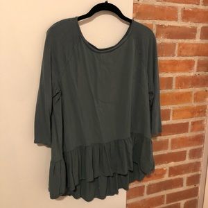 Loft Seafoam Green Top